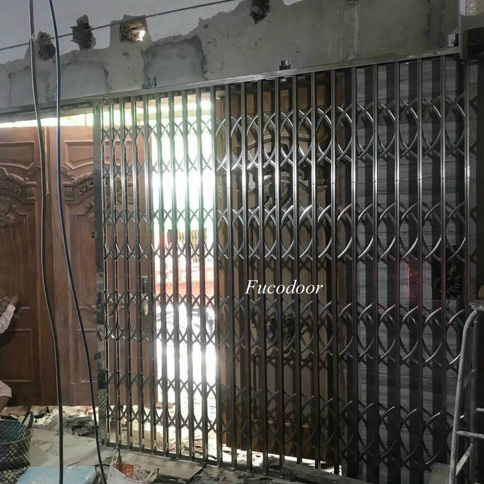 Cửa xếp INOX Đài Loan không lá