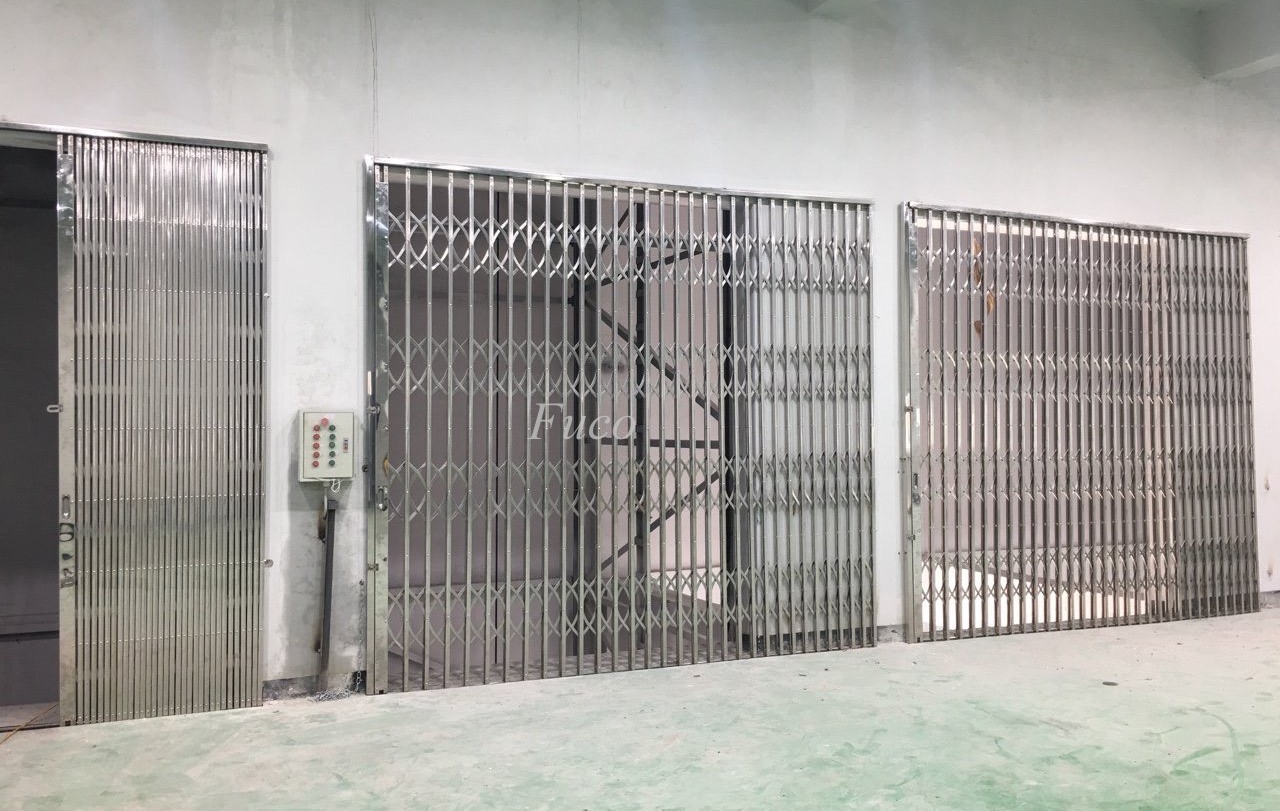 Cửa xếp INOX Đài Loan không lá