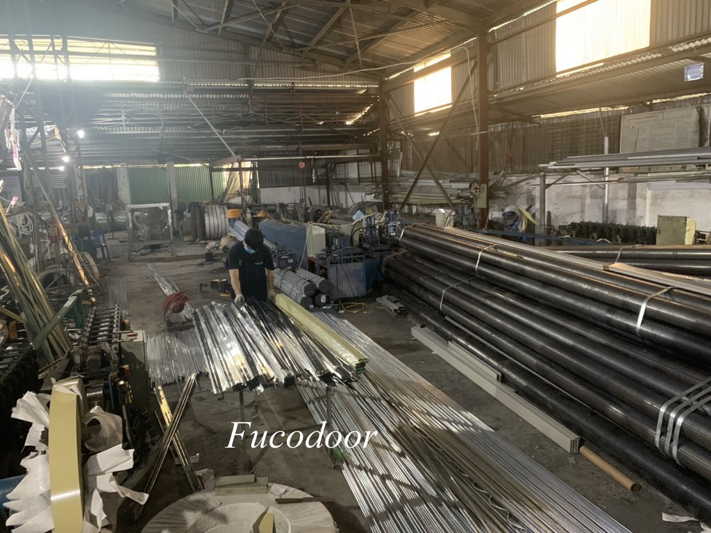 Cửa xếp INOX Đài Loan không lá