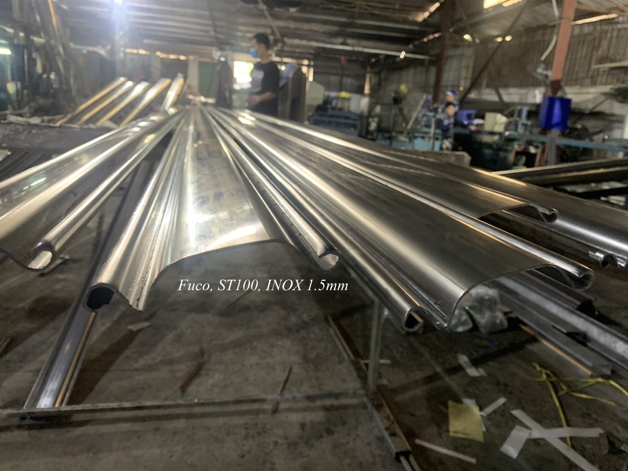 Cửa cuốn siêu trường INOX độ dầy 1.6ly