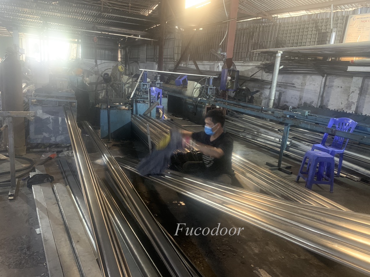 Cửa cuốn siêu trường INOX độ dầy 1.6ly