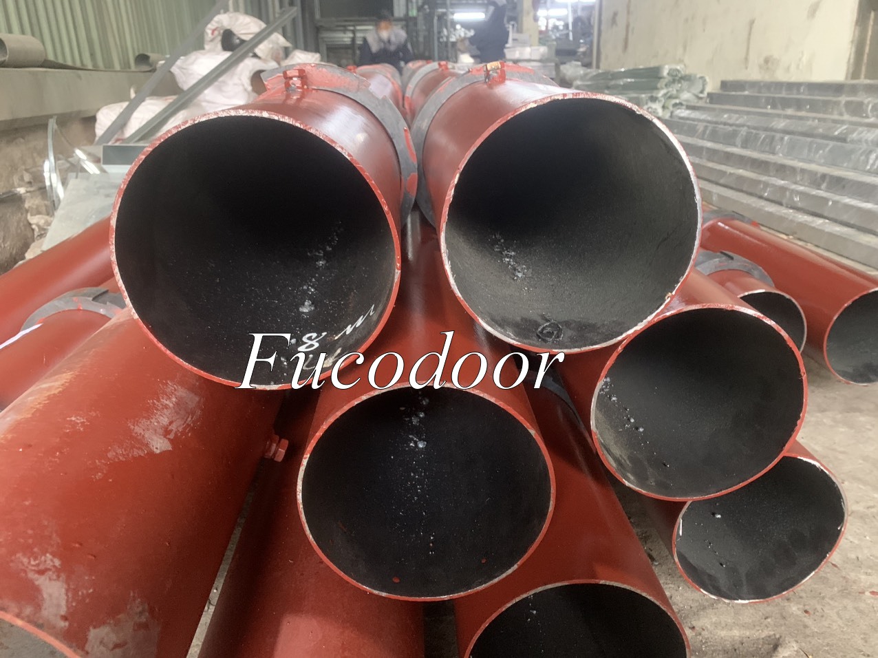 Cửa cuốn song ngang sơn tĩnh điện ống tròn phi 19 dầy 1.3ly