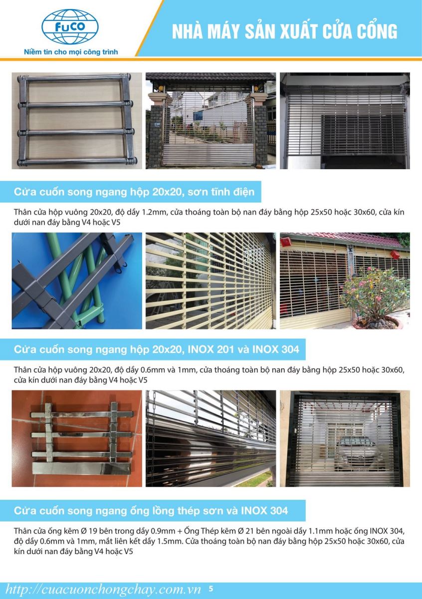 Cửa cuốn khớp thoáng Inox