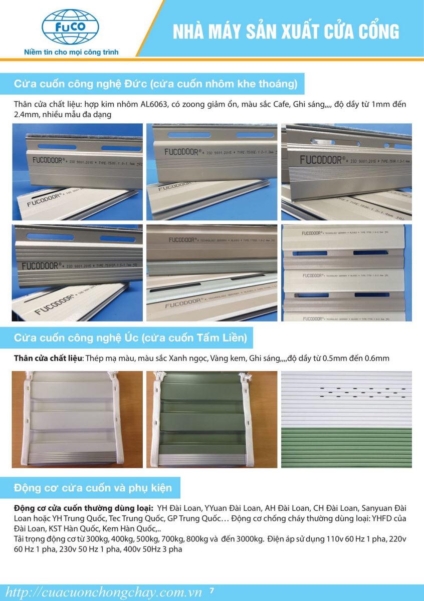 catalogue cửa cuốn