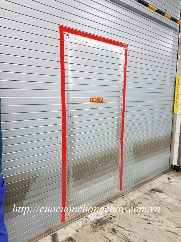 Cửa shutter door, Cửa sập ngăn cháy, cửa cuốn ngăn cháy 1 lớp