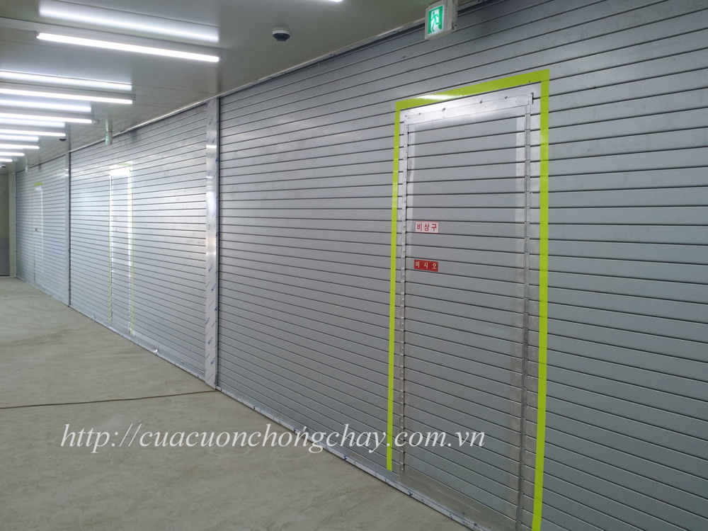 Cửa cuốn chống cháy thép