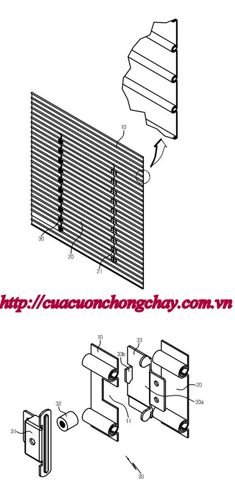 cửa cuốn chống cháy EGI thiết kế