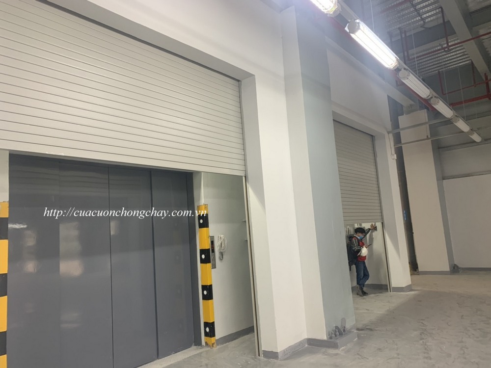 Cửa cuốn chống cháy khu công nghiệp, cửa cuốn chống cháy nhà xưởng