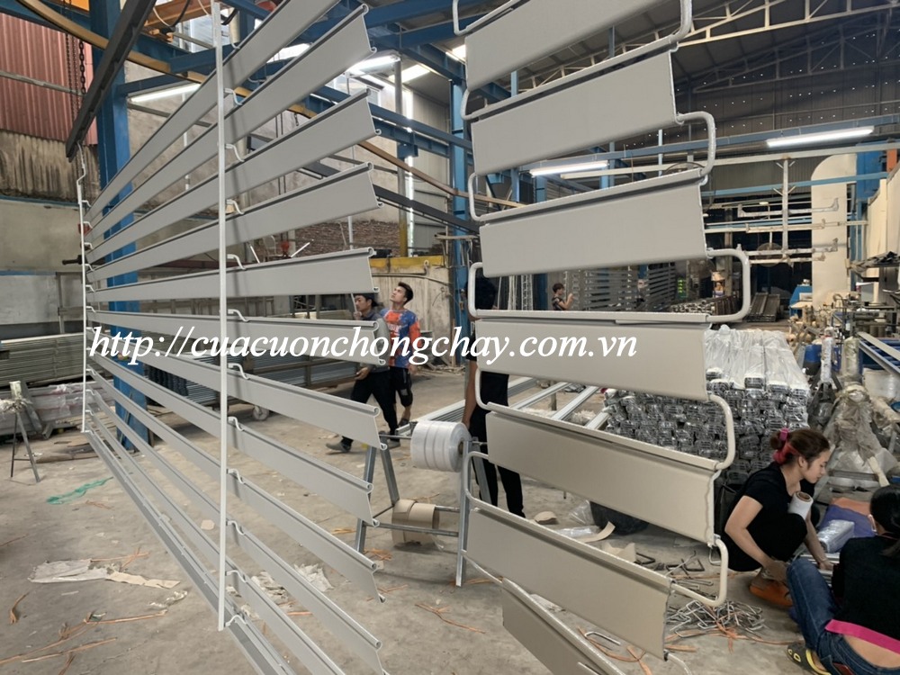 cửa cuốn siêu trường bản phẳng korea, hàn quốc độ dầy 1.4mm