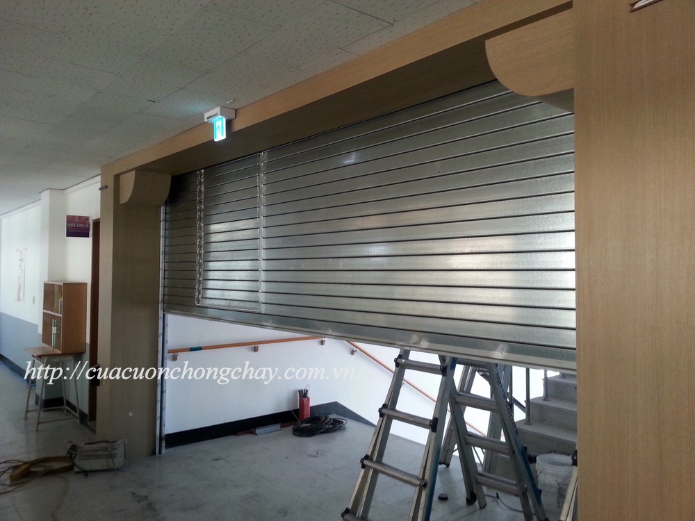 Fire shutter door korea , cửa cuốn ngắn cháy khẩn cấp