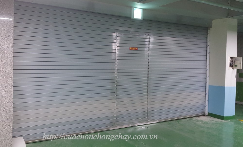 Fire shutter door korea , cửa cuốn ngắn cháy khẩn cấp