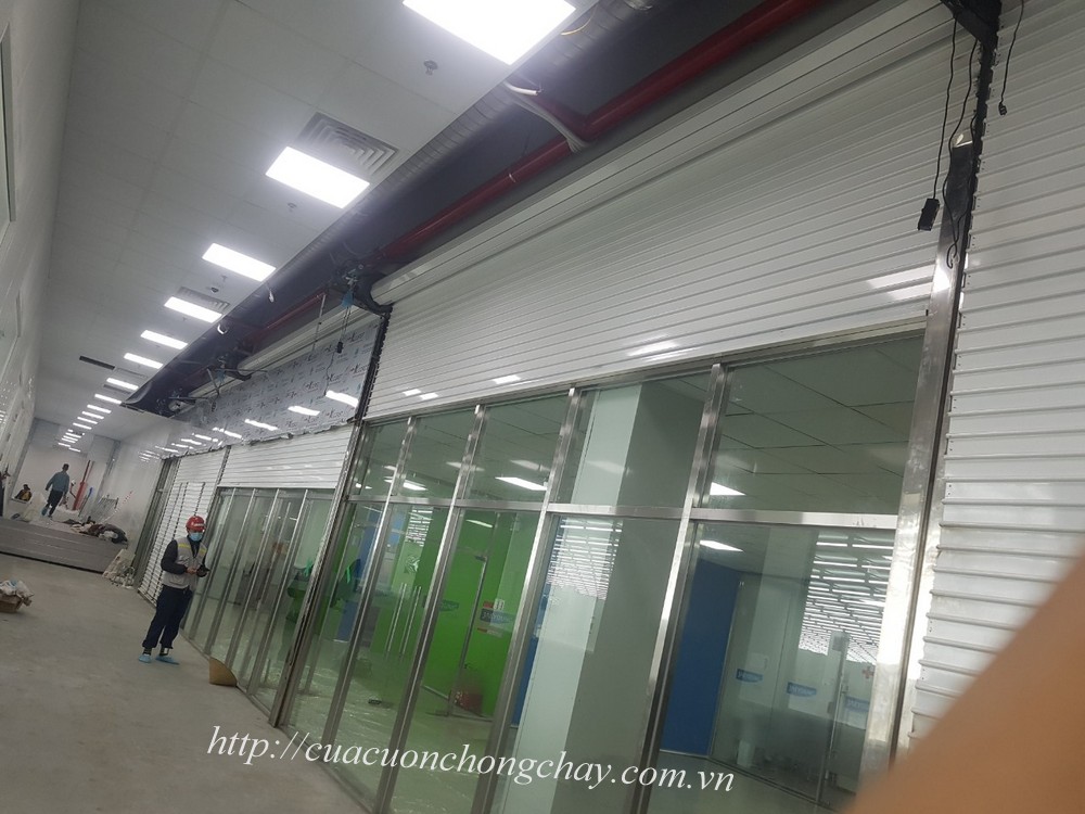 Fire shutter door korea , cửa cuốn ngắn cháy khẩn cấp