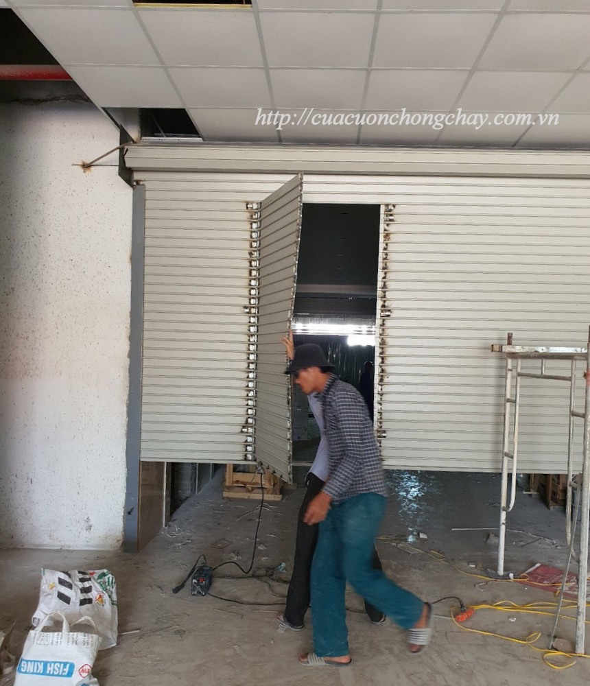 cửa cuốn chống cháy korea