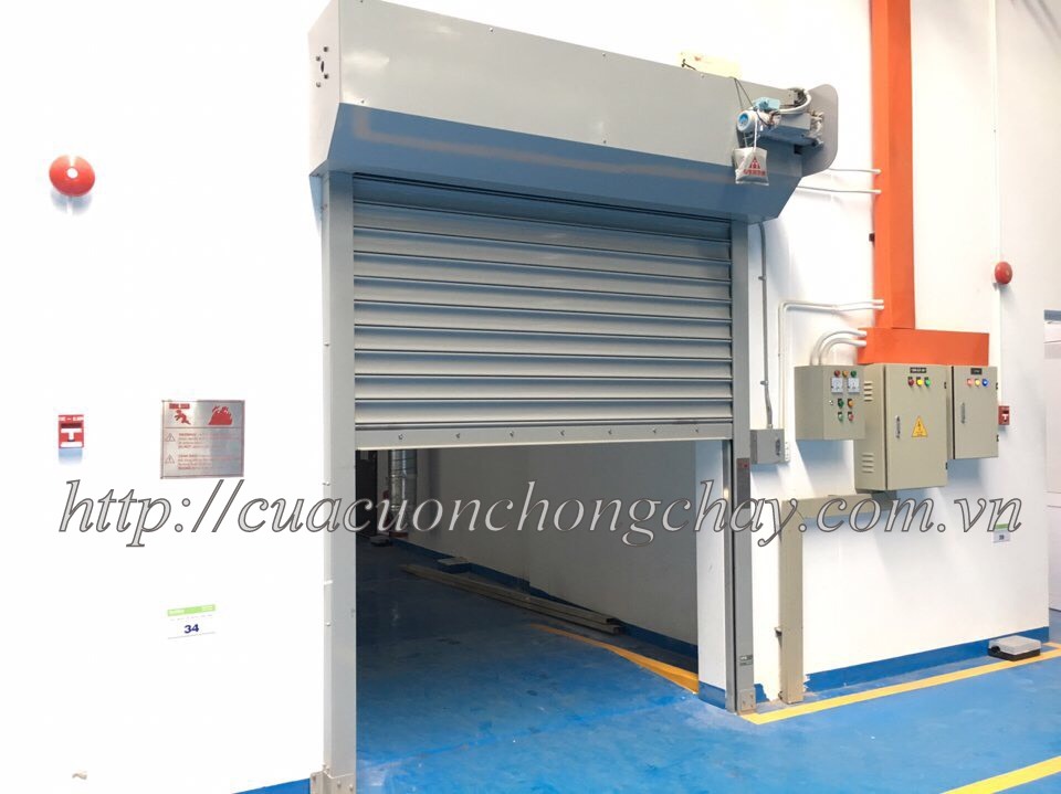 Cửa cuốn ngăn cháy, chống cháy nhà xưởng, nhà máy