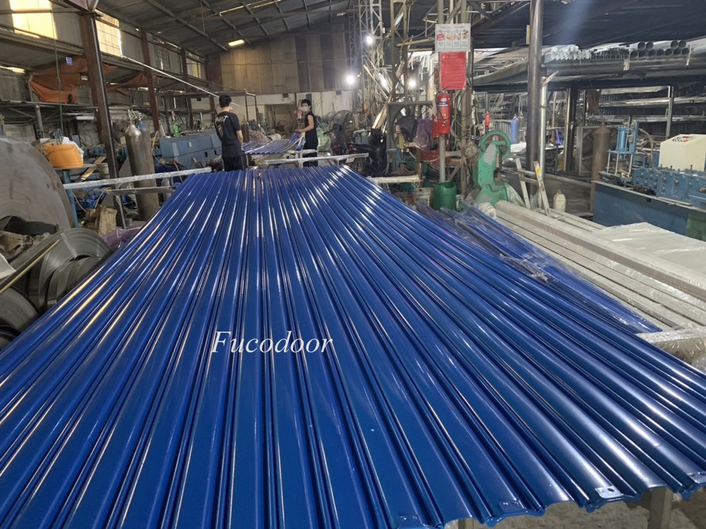 Cửa cuốn đài loan, cửa cuốn nhà xưởng, cửa cuốn thép mạ màu 