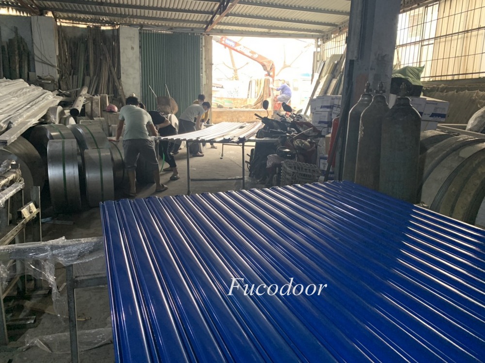 Cửa cuốn đài loan, cửa cuốn nhà xưởng, cửa cuốn thép mạ màu 