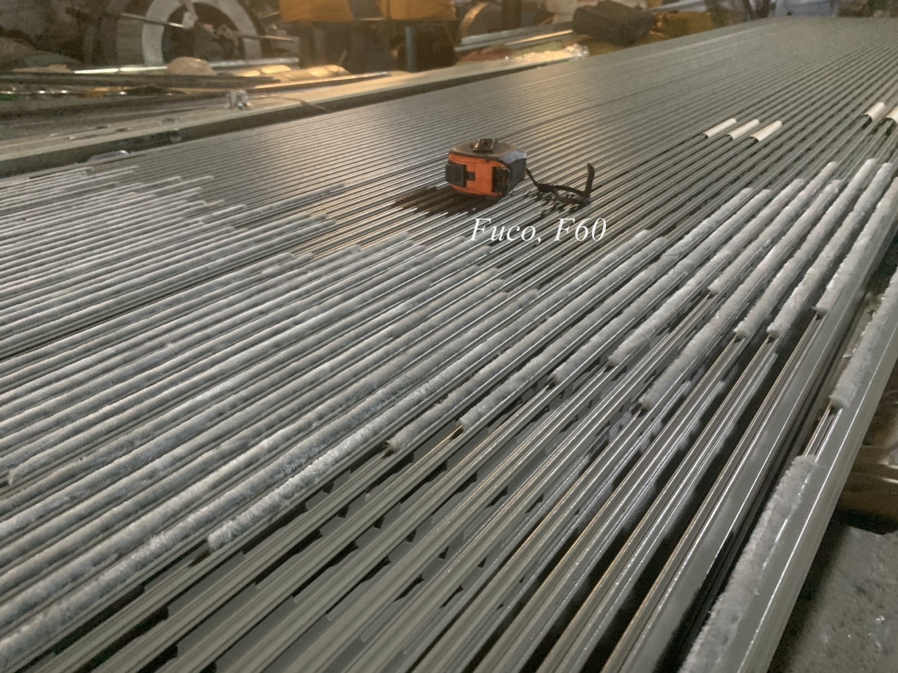 mẫu cửa cuốn khe thoáng nhôm, công nghệ Đức Fuco, mẫu F60