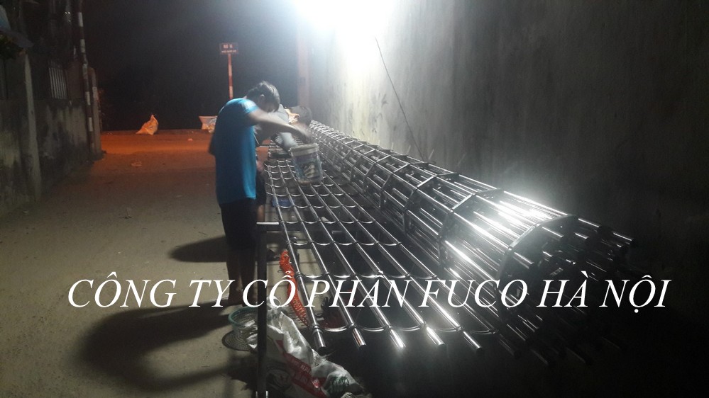 Cửa cuốn song ngang ống tròn 19 và phi 21, INOX 201 và INOX 304