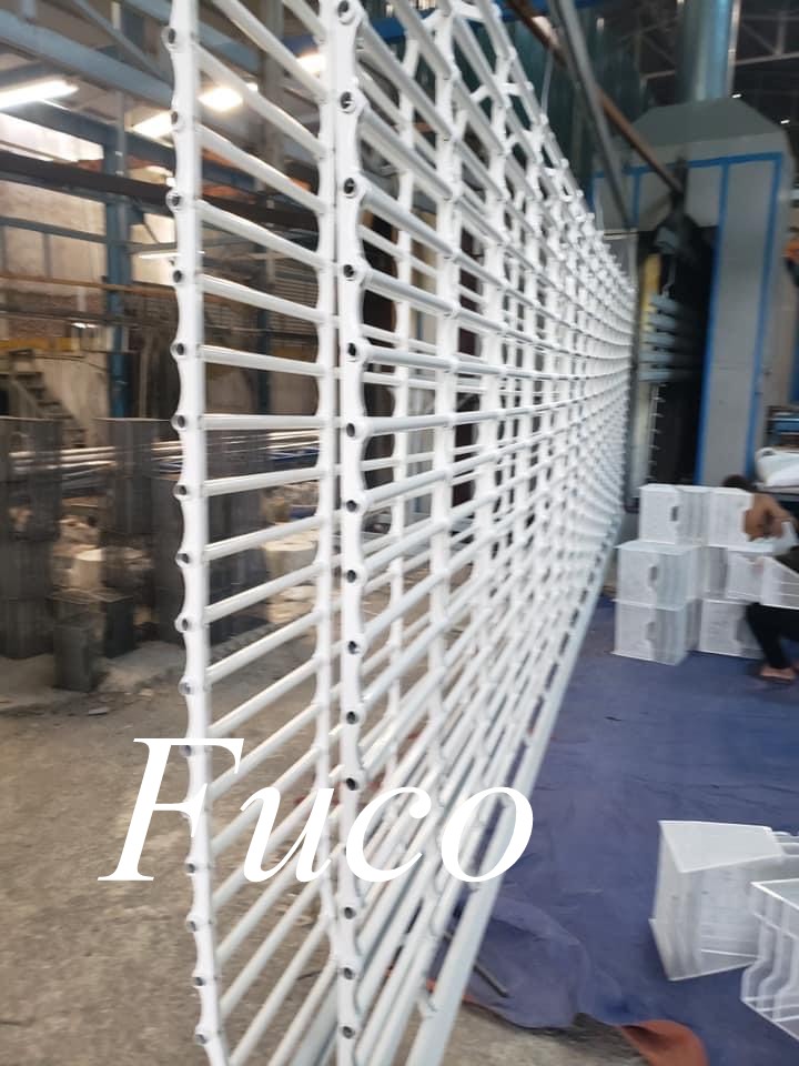 Cửa cuốn song ngang ống tròn 19 và phi 21 sơn tĩnh điện