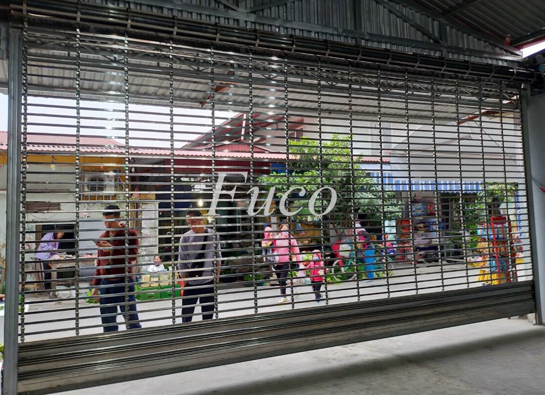 cửa cuốn song ngang inox