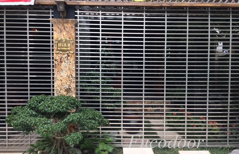 cửa cuốn song ngang inox