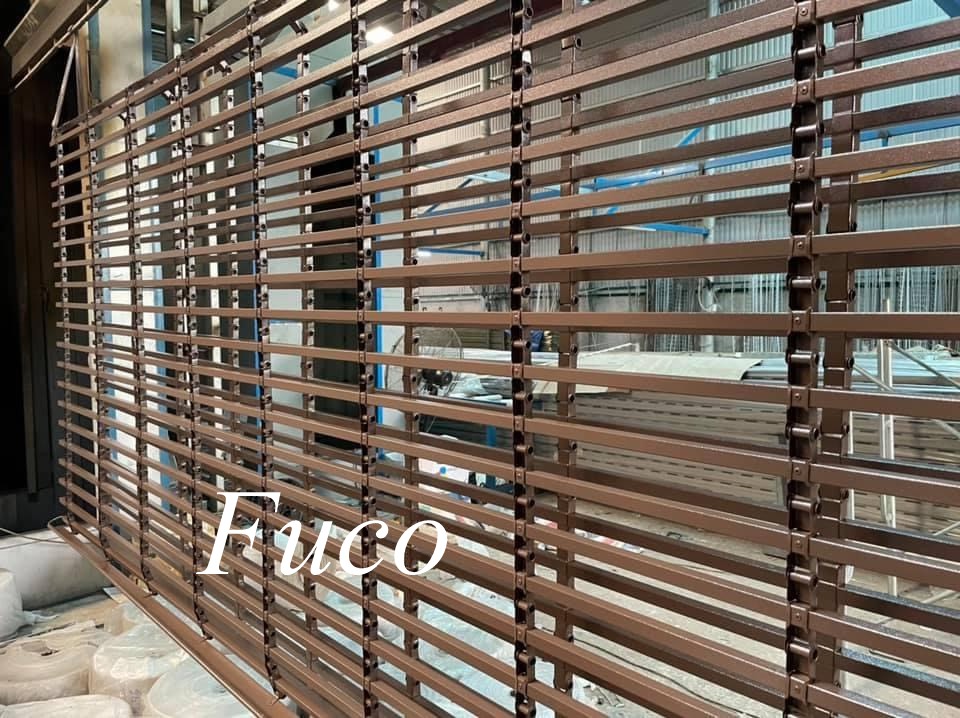 Cửa cuốn song ngang ống tròn 19 và phi 21 sơn tĩnh điện, Cửa cuốn song ngang hộp 20x20, sơn tĩnh điện