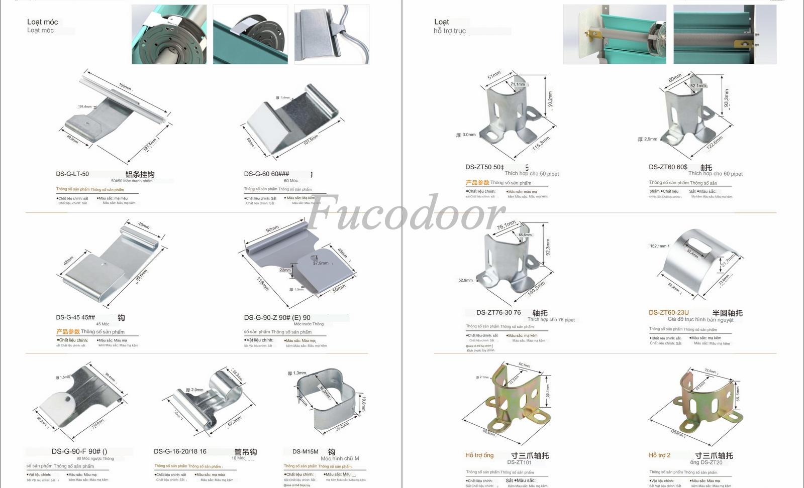 phụ kiện cửa cuốn kéo tay