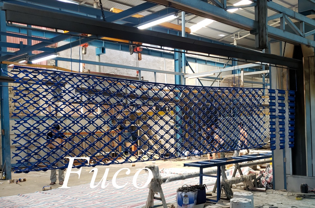 Cửa cuốn lưới mắt võng sơn tĩnh điện