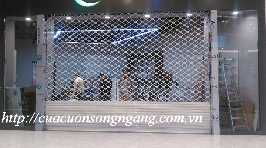 Cửa cuốn mắt võng sơn tĩnh điện