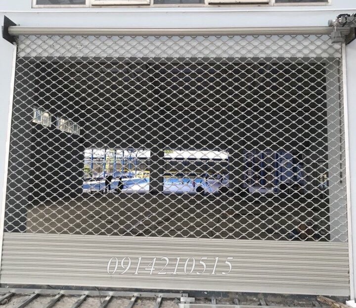 Cửa cuốn lưới mắt võng sơn tĩnh điện