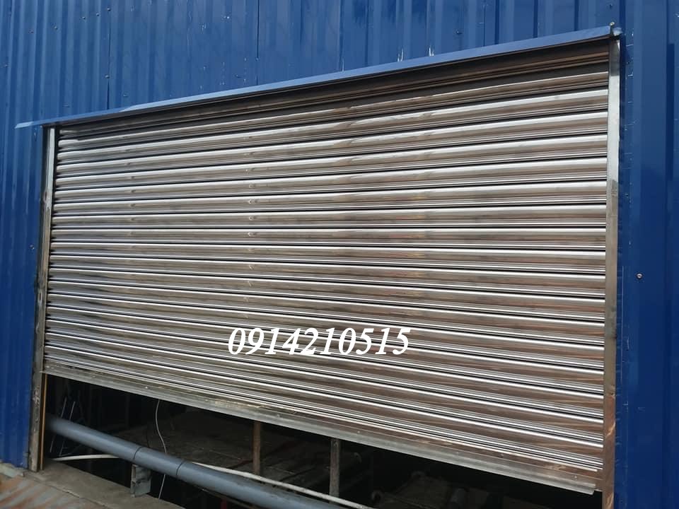 Cửa cuốn INOX 304, cửa cuốn siêu trường 1,6ly