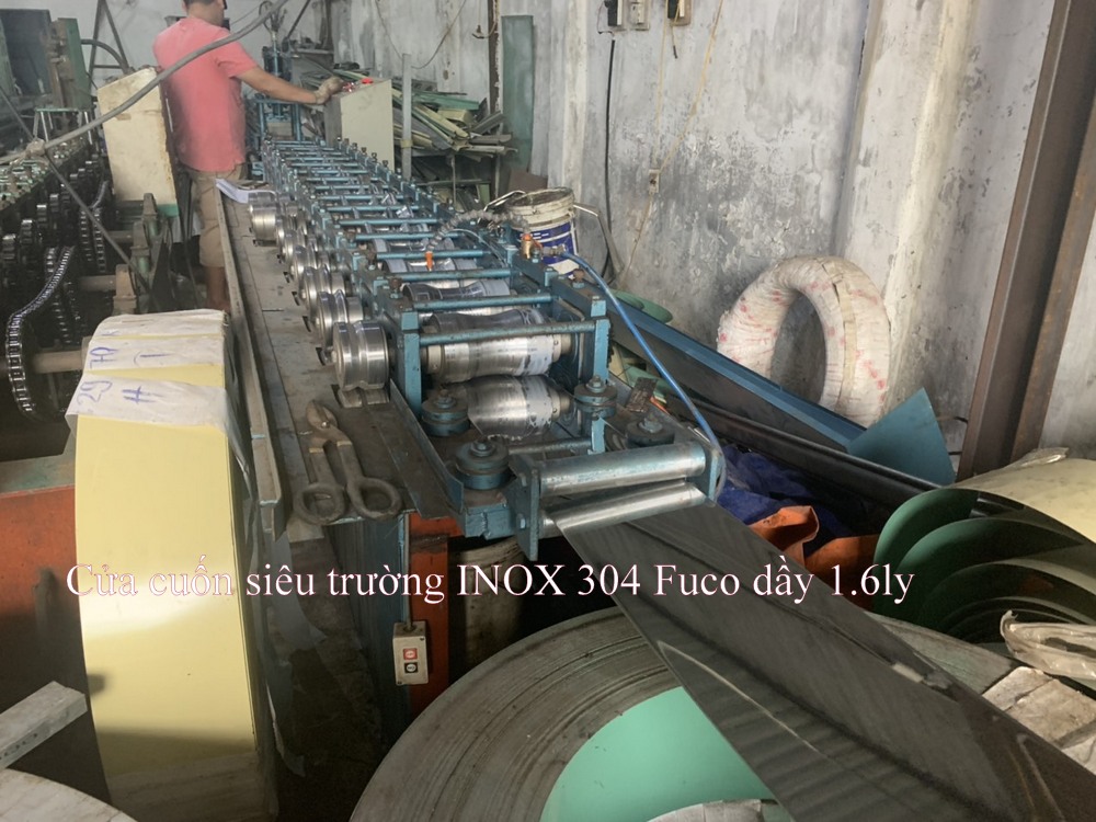 Cửa cuốn Siêu Trường INOX, cửa cuốn nhà xưởng
