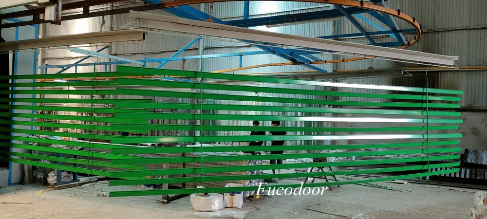 Cửa cuốn siêu trường sơn tĩnh điện dầy 1.2ly