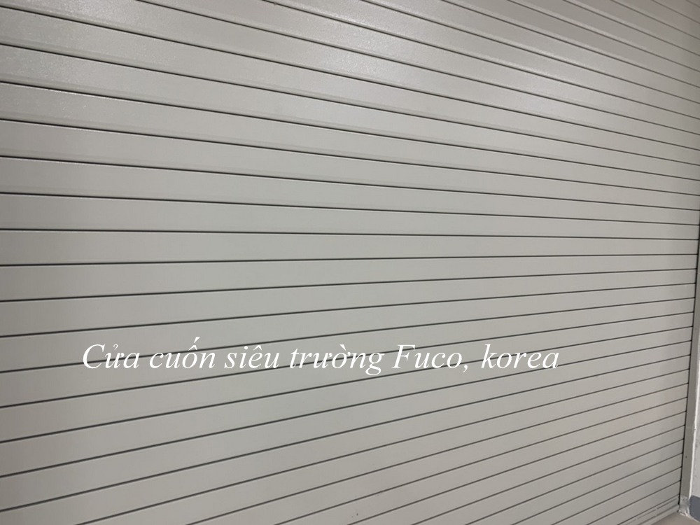 Cửa cuốn siêu trường sơn tĩnh điện 1.6mm, korea