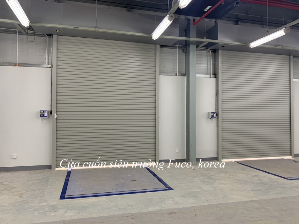 Cửa cuốn đài loan, cửa cuốn nhà xưởng, cửa cuốn thép mạ màu dầy 0,5dem đến 1ly, cửa cuốn cho nhà xưởng đài loan