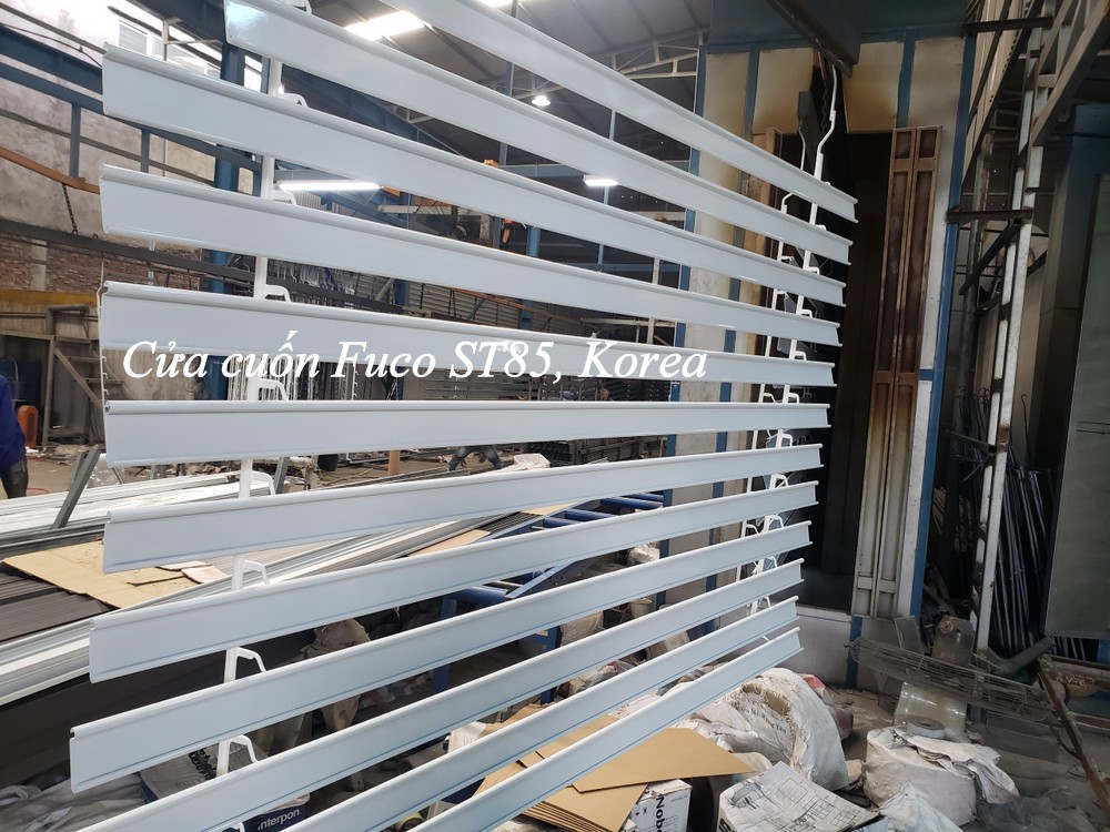 Cửa cuốn đài loan, cửa cuốn nhà xưởng, cửa cuốn thép mạ màu dầy 0,5dem đến 1ly, cửa cuốn cho nhà xưởng đài loan dầy từ 1ly đến 1,6ly