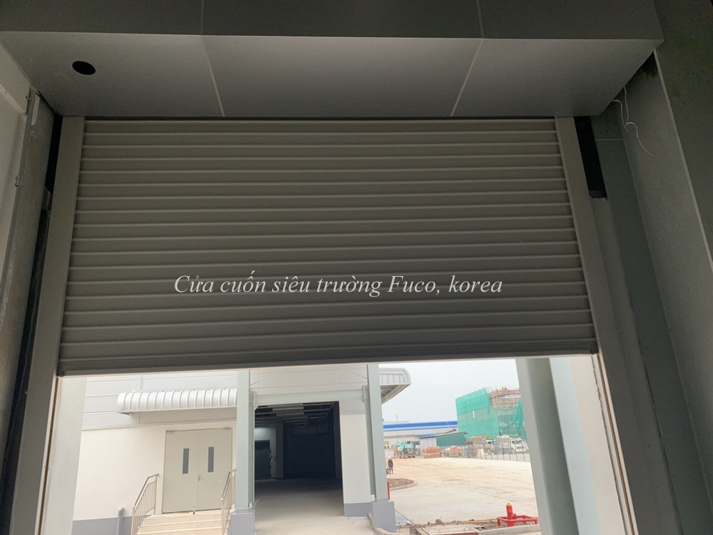 Cửa cuốn đài loan, cửa cuốn nhà xưởng, cửa cuốn thép mạ màu dầy 0,5dem đến 1ly, cửa cuốn cho nhà xưởng đài loan dầy từ 1ly đến 1,6ly