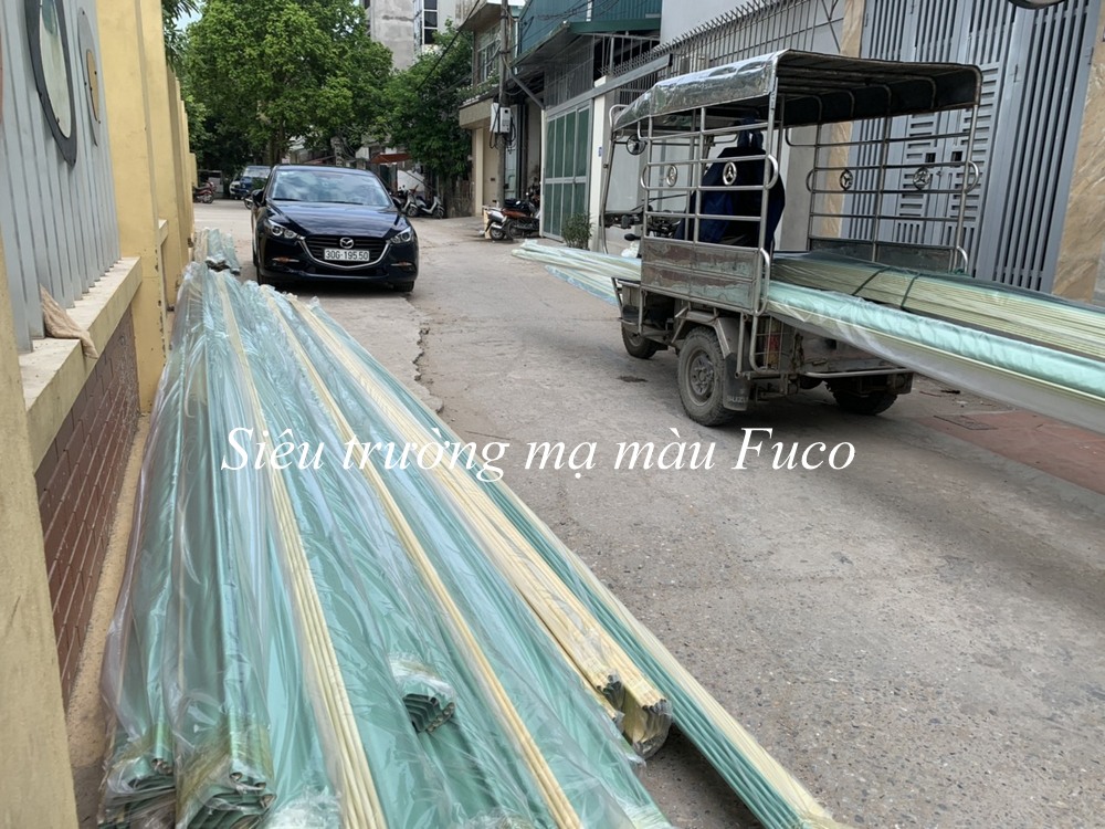 Cửa cuốn siêu trường thép mạ màu, cửa cuốn nhà công nghiệp