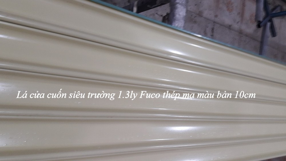 Cửa cuốn siêu trường mạ màu 1.3mm