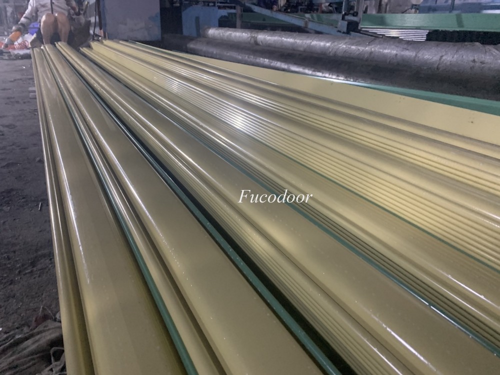 Cửa cuốn siêu trường thép mạ màu dầy 1.3ly
