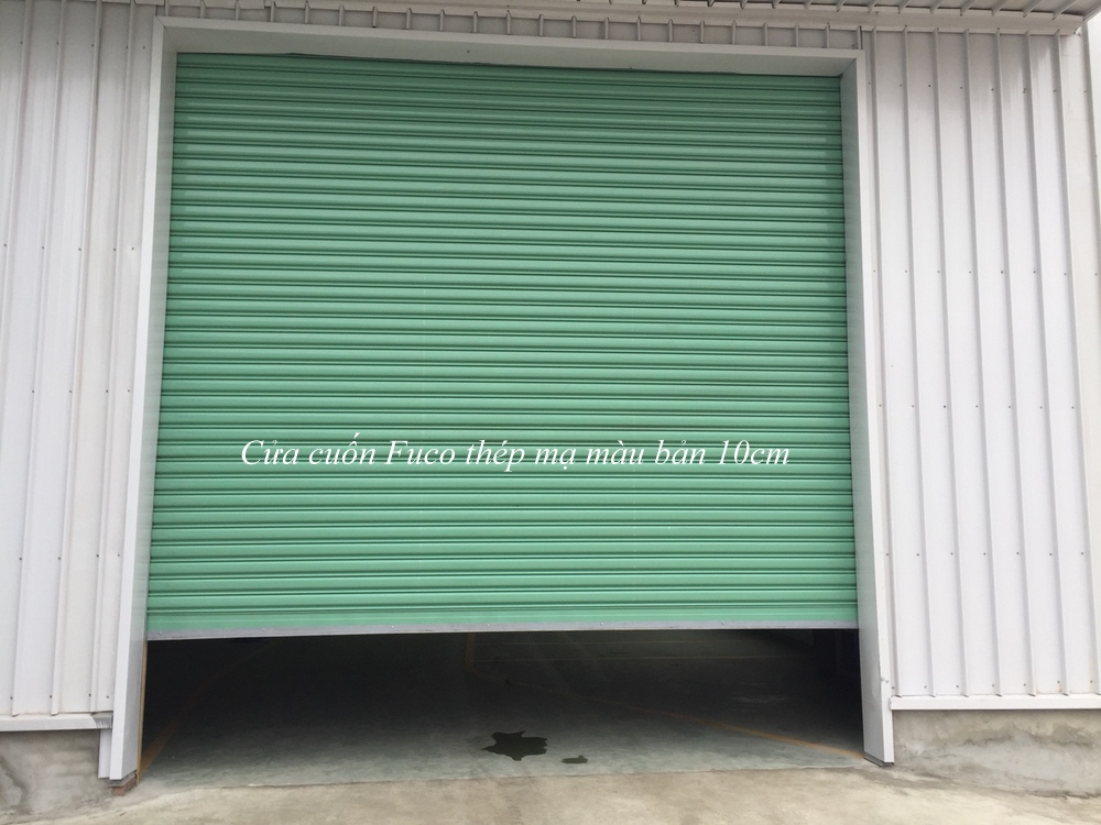 cửa cuốn siêu trường thép mạ màu