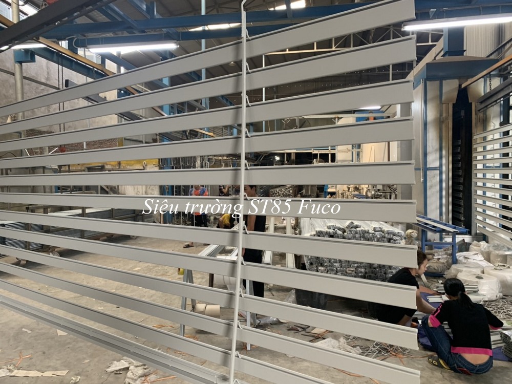 Cửa cuốn siêu trường sơn tĩnh điện dầy 1.2ly, cửa cuốn nhà xưởng