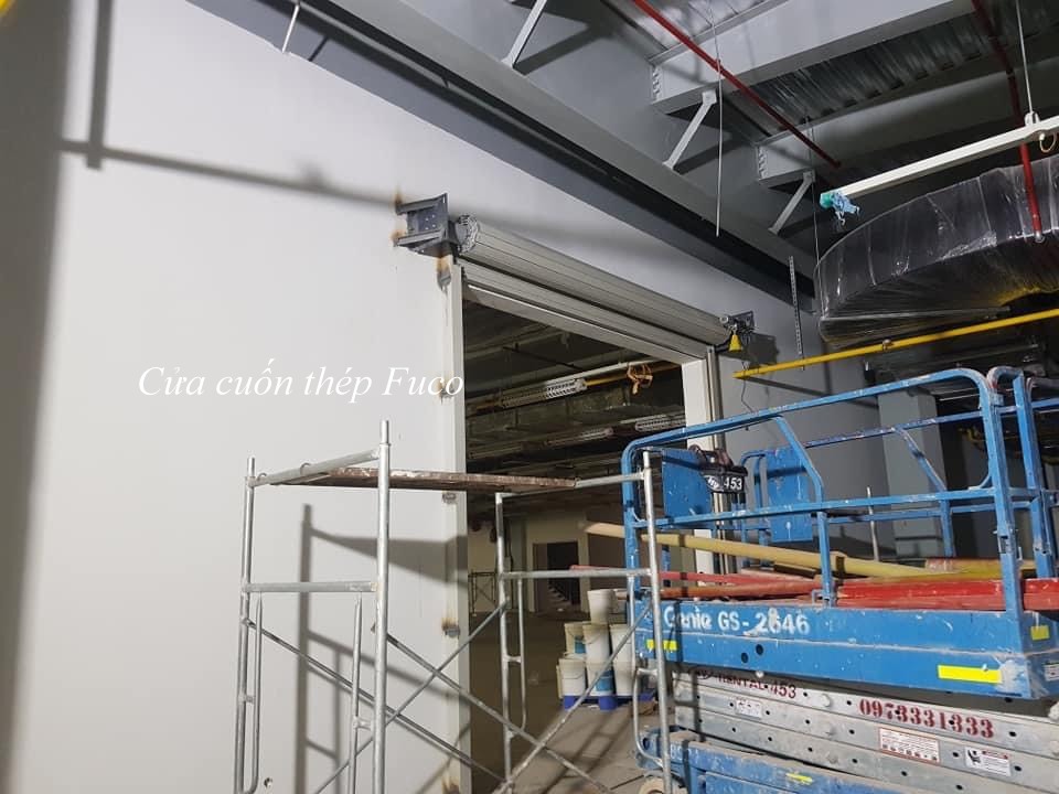 cửa cuốn nhà xưởng sơn tĩnh điện korea