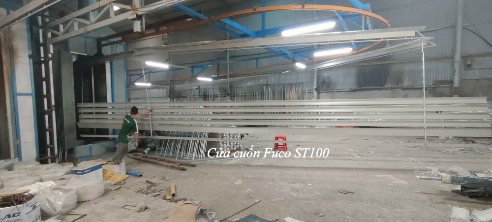Cửa cuốn siêu trường sơn tĩnh điện, cửa cuốn rộng nhất