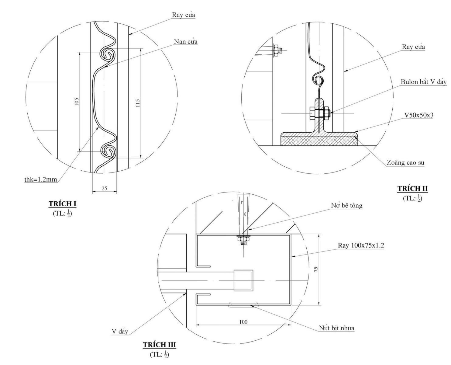 Kích thước cửa cuốn gara, nhà xưởng, nhà phố đẹp