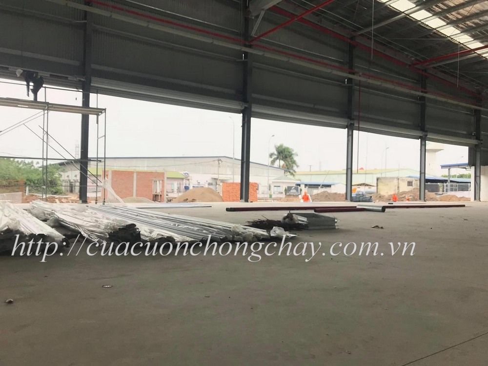 Cửa cuốn siêu trường rộng 12 m, cửa cuốn rộng nhất