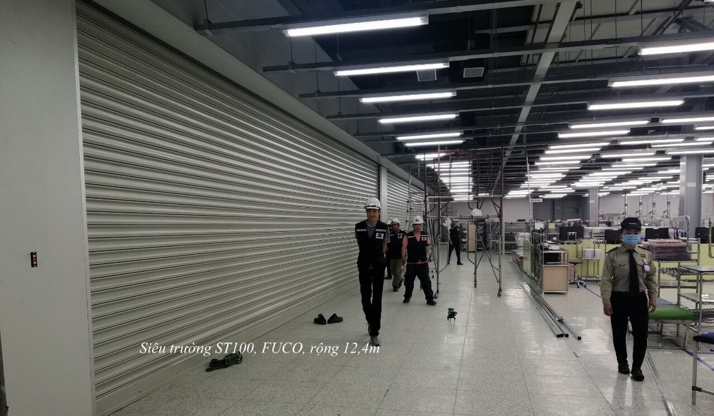 Chiều rộng tối đa của cửa cuốn, cửa cuốn rộng nhất