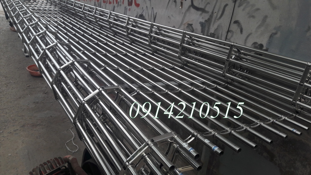 Nan Song Ngang INOX ống tròn. nan cua cuon song ngang inox