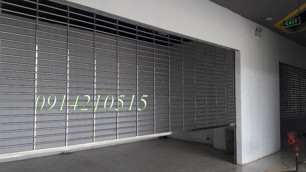 Cửa cuốn Song Ngang siêu thoáng, song ngang vuông, song ngang tròn, song ngang ống lồng sắt và song ngang ống lồng inox có chất lượng tốt 