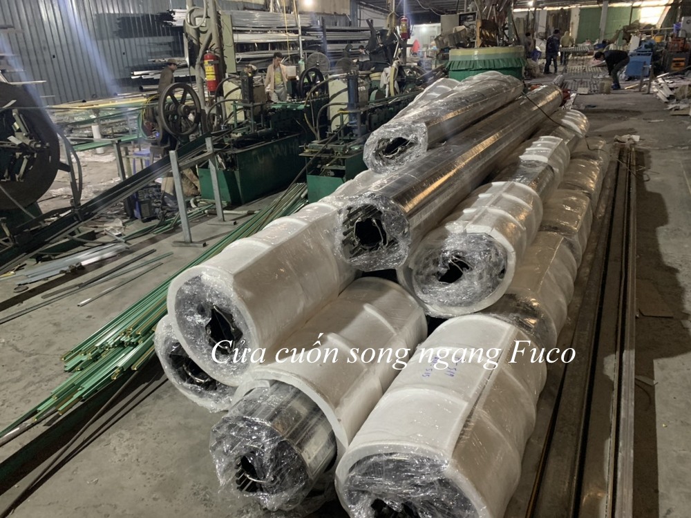 Cửa cuốn song ngang INOX ống tròn phi 19, cửa cuốn song ngang giá rẻ